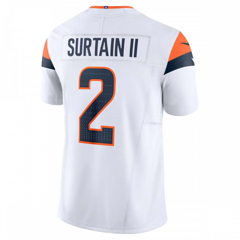 Patrick Surtain II Denver Broncos Nike Mile High Collection Vapor F.U.S.E. Limited Jersey - White-GridironStore